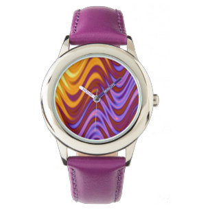 Swirly Fire Pattern Watch