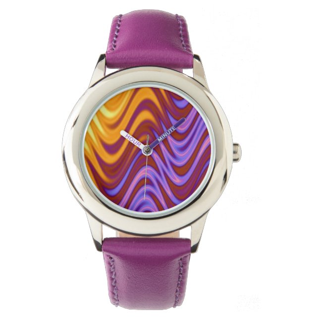 Swirly Fire Pattern Watch (Front)