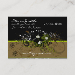 Swirly Florals Business Card