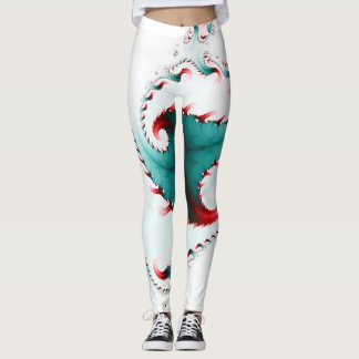 Swirly Fractal Art Leggings