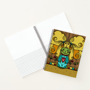 Swirly Girly Zombie Sketch and Notes Notebook