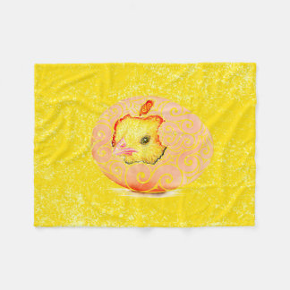 Swirly Hatchling Fleece Blanket