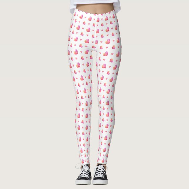 Swirly Heart Leggings (Front)