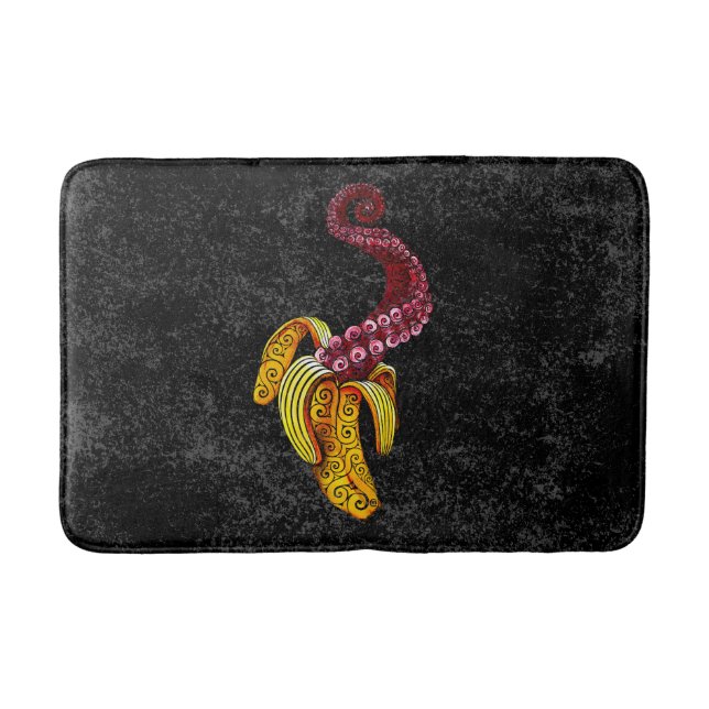 Swirly Mutant-Banana Bath Mat (Front)