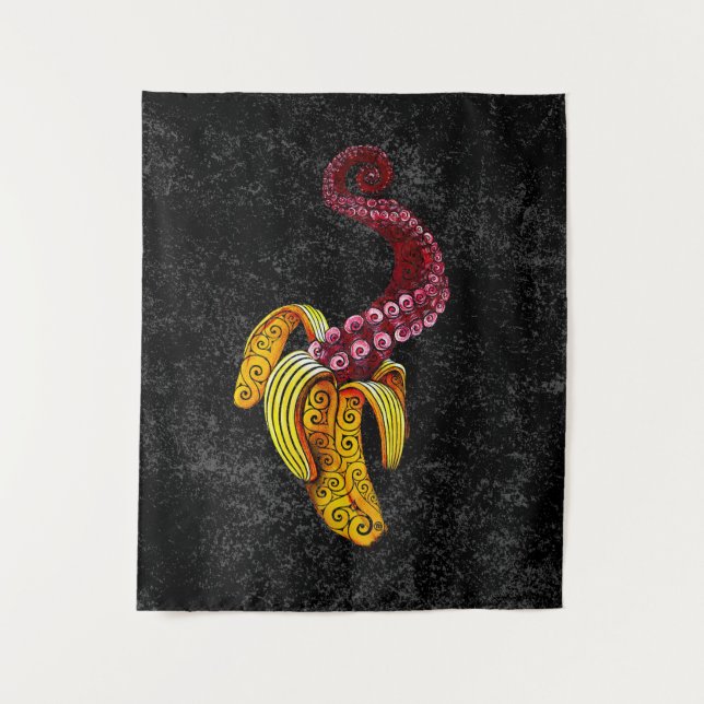 Swirly Mutant-Banana Tapestry (Front)