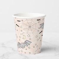 Swirly Orange Batty, Stars & Moons Spooky Cute