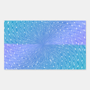 Swirly Pastel Purple Teal Abstract Pattern Rectangular Sticker