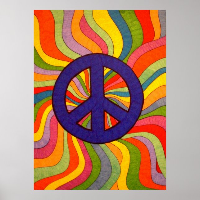 Swirly Peace Poster (Front)