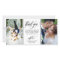 Swirly Script Two Wedding Photos Thank You