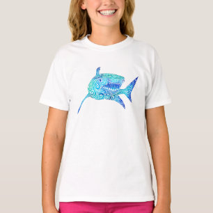 Swirly Shark T-Shirt