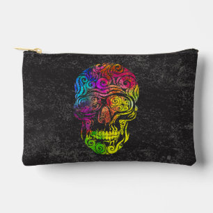 Swirly Skull (colour) Accessory Pouch