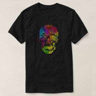 Swirly Skull (colour) T-Shirt