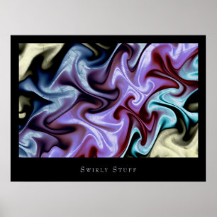 Swirly stuff poster