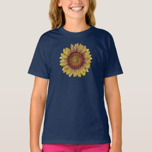 Swirly Sunflower T-Shirt