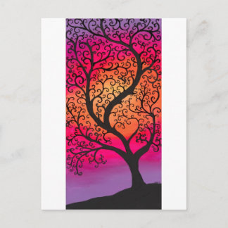 Swirly Tree Postcard