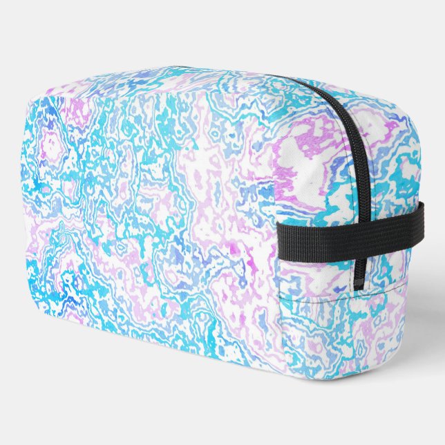 Swirly Trippy Groovy Hippie Boho Funky Marble Dopp Kit (Left Corner)