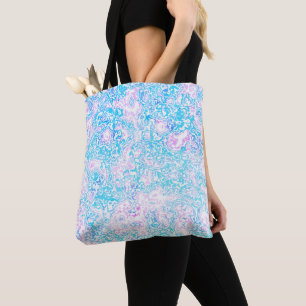 Swirly Trippy Groovy Hippie Boho Funky Marble Tote Bag