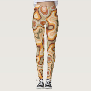 swirly twisted vintage colours liquified ,nice loo leggings