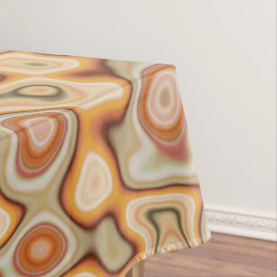 swirly twisted vintage colours liquified ,nice loo tablecloth