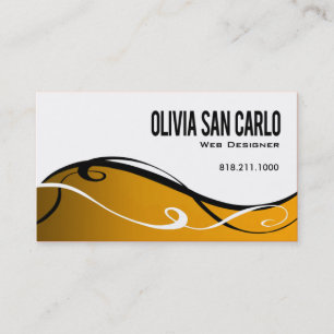 Swirlygig Web Designer business card template