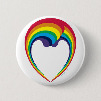 swish_rainbow_face_8x11 6 cm round badge