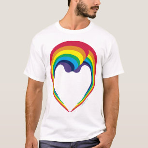 swish_rainbow face and crisscross T-Shirt