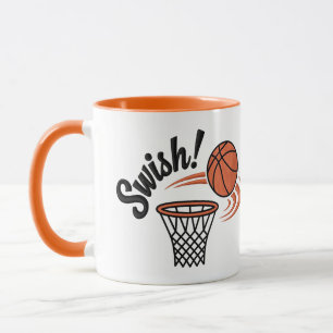 Swish Slam Dunk: Vintage Basketball Style Mug