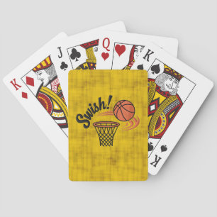 Swish Slam Dunk: Vintage Basketball Style Playing Cards