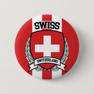 Swiss 6 Cm Round Badge