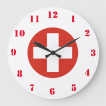 Swiss Air Force Wall Clock