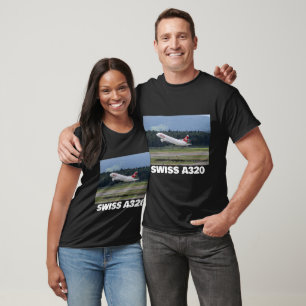 Swiss Airlines Airbus A320 Aeroplane T-Shirt