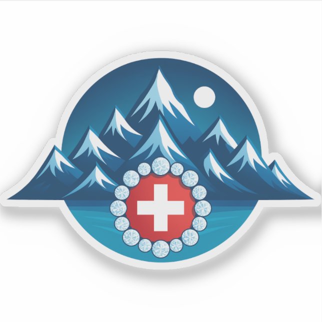 Swiss Alps Illustration (Front)