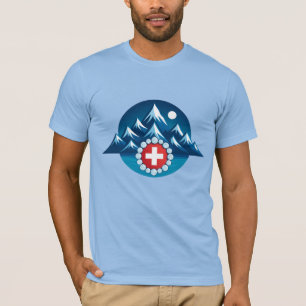 Swiss Alps Illustration T-Shirt