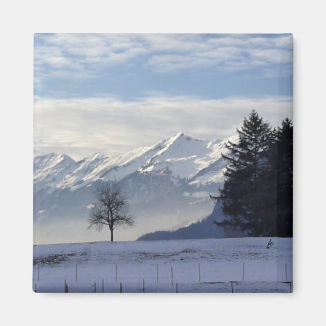 Swiss alps magnet (Front)