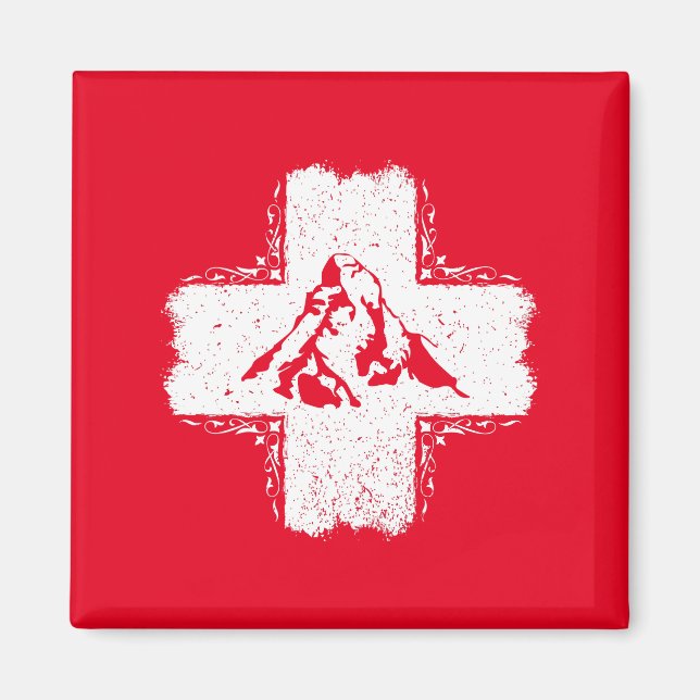 Swiss Alps Matterhorn - Switzerland  Magnet (Front)