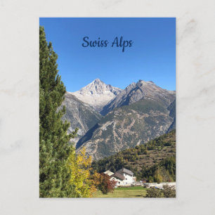 Swiss Alps postcard