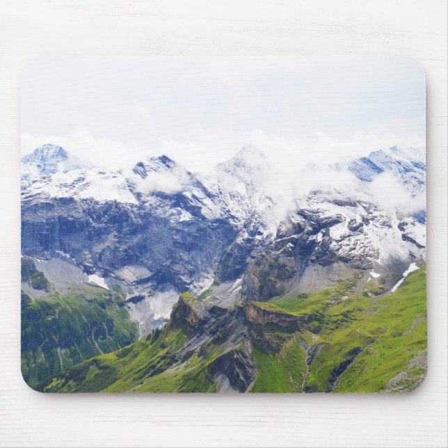 Swiss alps scene mouse pad (Front)