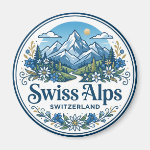 Swiss Alps Switzerland Magnet