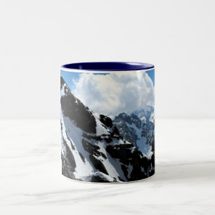 Swiss alps Two-Tone coffee mug