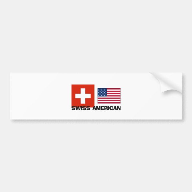 Swiss American Bumper Sticker (Front)