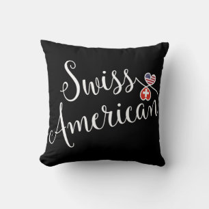 Swiss American Entwined Hearts Cushion