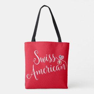 SWiss American Entwined Hearts Tote Bag