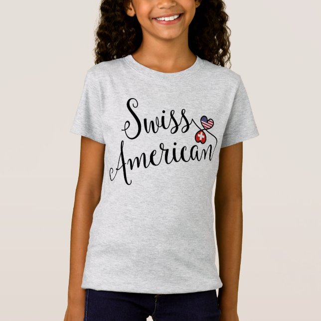 Swiss American Entwinted Hearts T-Shirt (Front)