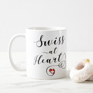 Swiss At Heart, Switzerland Coffee Mug