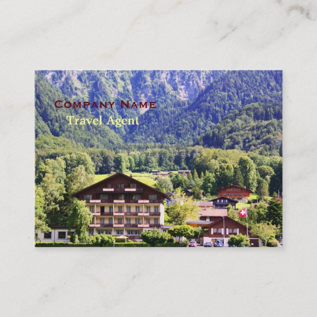 Swiss chalet business card (Front)