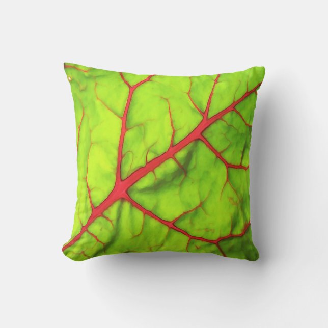 Swiss Chard Leaf Cushion (Front)