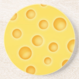 Swiss Cheese Cheezy Texture Pattern Coaster