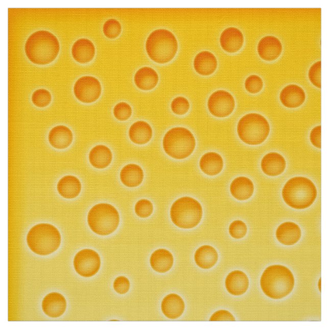 Swiss Cheese Cheezy Texture Pattern Fabric (Swatch)