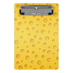 Swiss Cheese Cheezy Texture Pattern Mini Clipboard