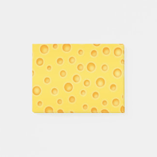 Swiss Cheese Cheezy Texture Pattern Post-it Notes